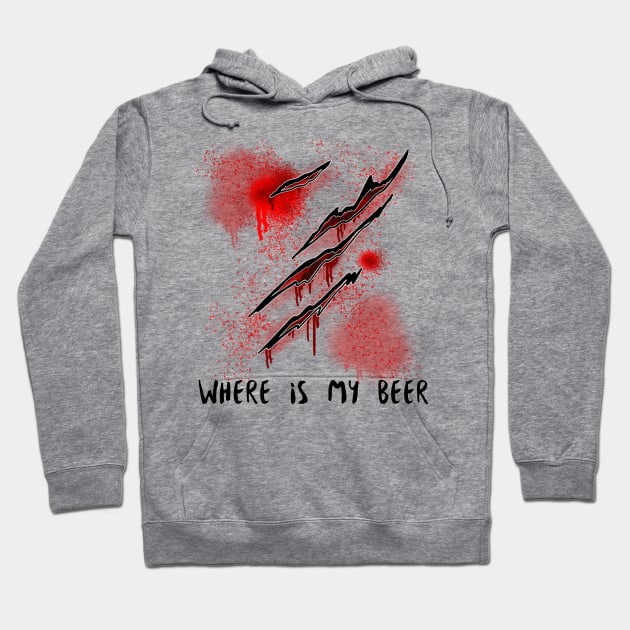 Zombie wants its beer Hoodie by Trix’s corner